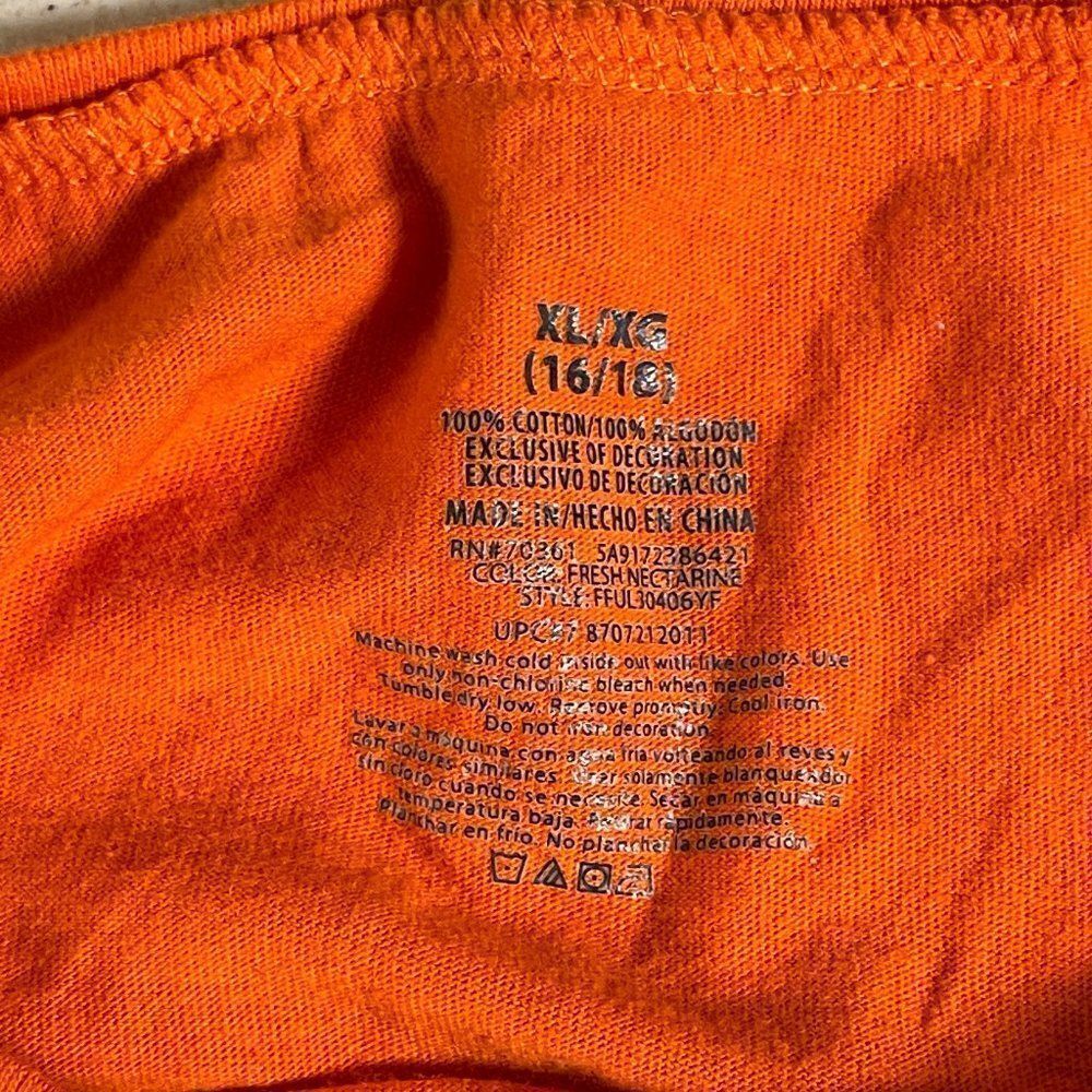 Happy Halloween Orange Black Witch Long SLeeve Tshirt XL - Picture 9 of 9